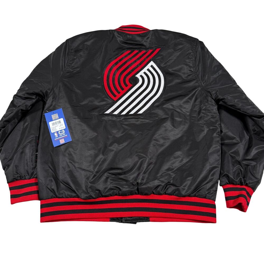 Ultra Game NBA Portland Trail Blazers Varsity Bomber Jacket Men's M NWT